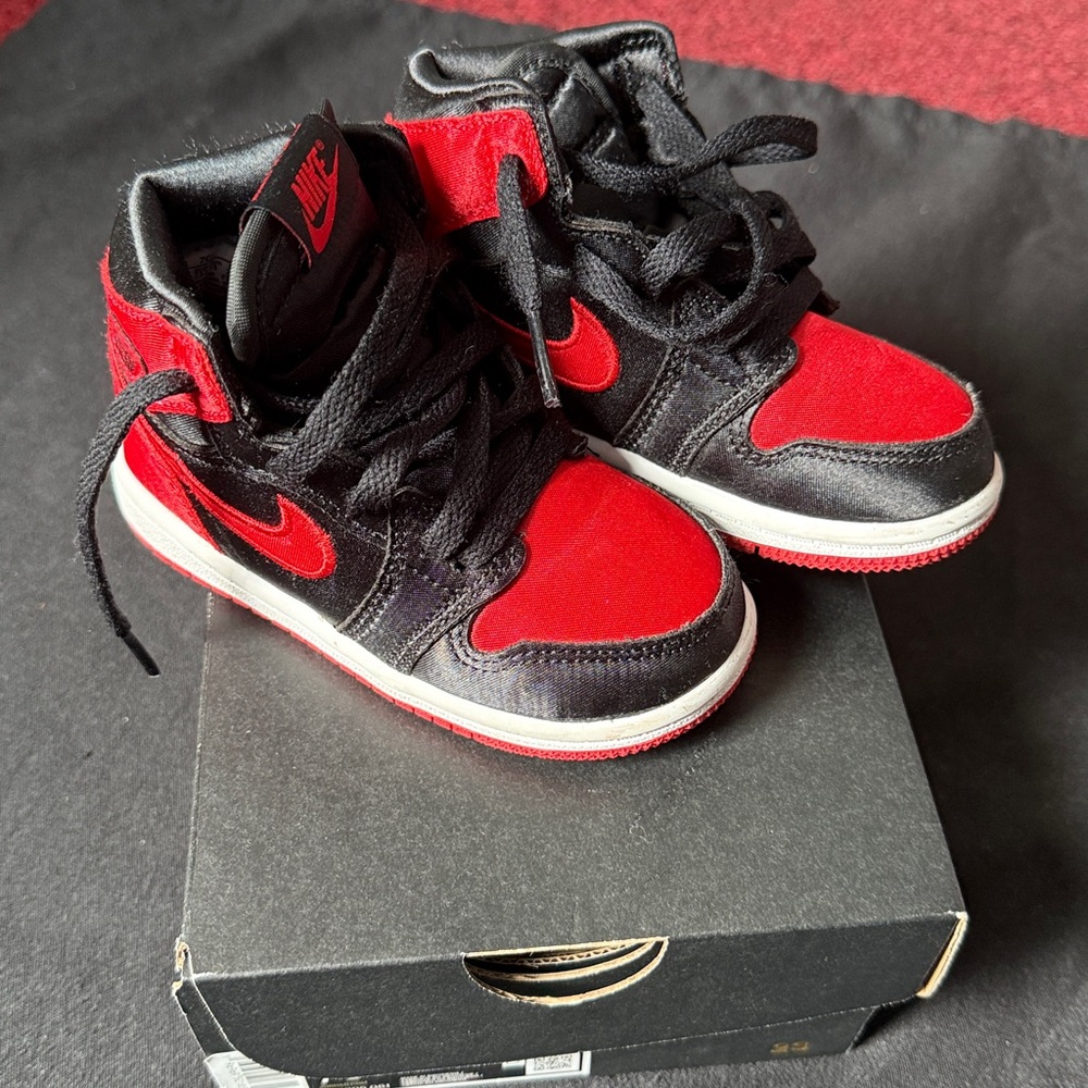Nike Black and Red Kids' Sneakers